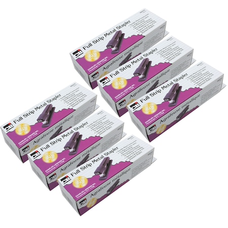 Charles Leonard Full Strip Economy Metal Stapler, PK6 82210